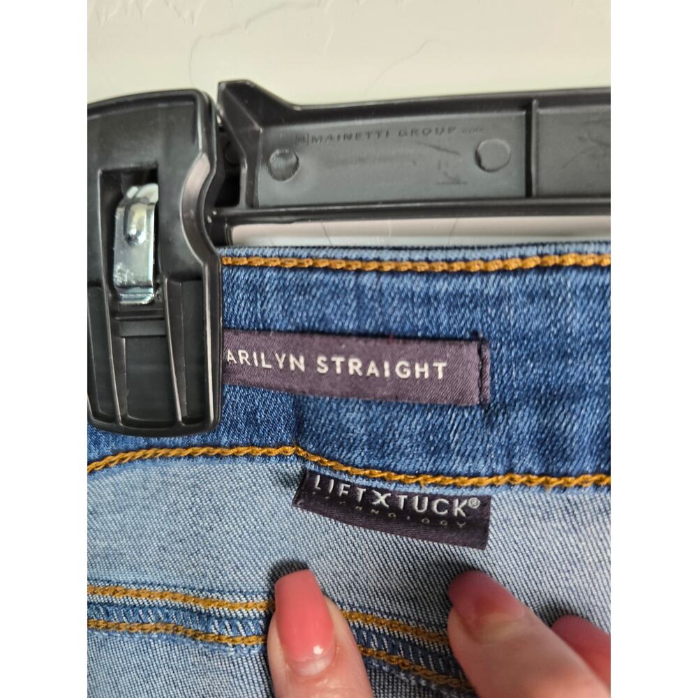 NYDJ Marilyn Straight Lift in Tuck Jeans size 14 - Picture 4 of 6
